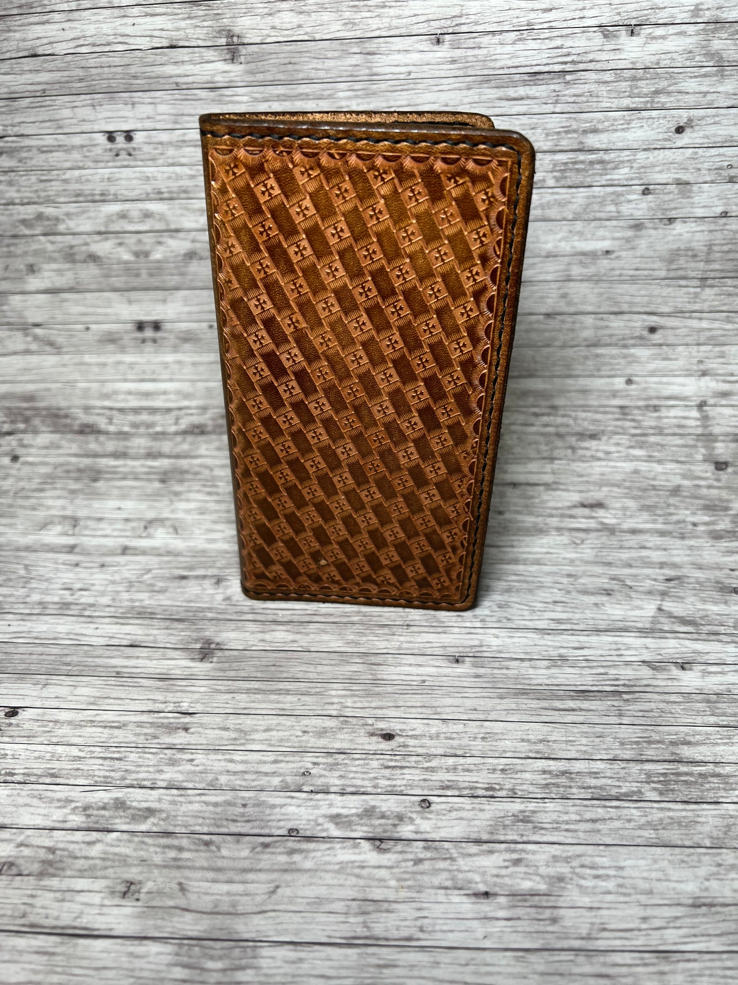 Basketweave Cowboy Short Wallet